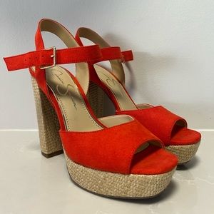 Jessica Simpson Priella Platform Sandal - Coral